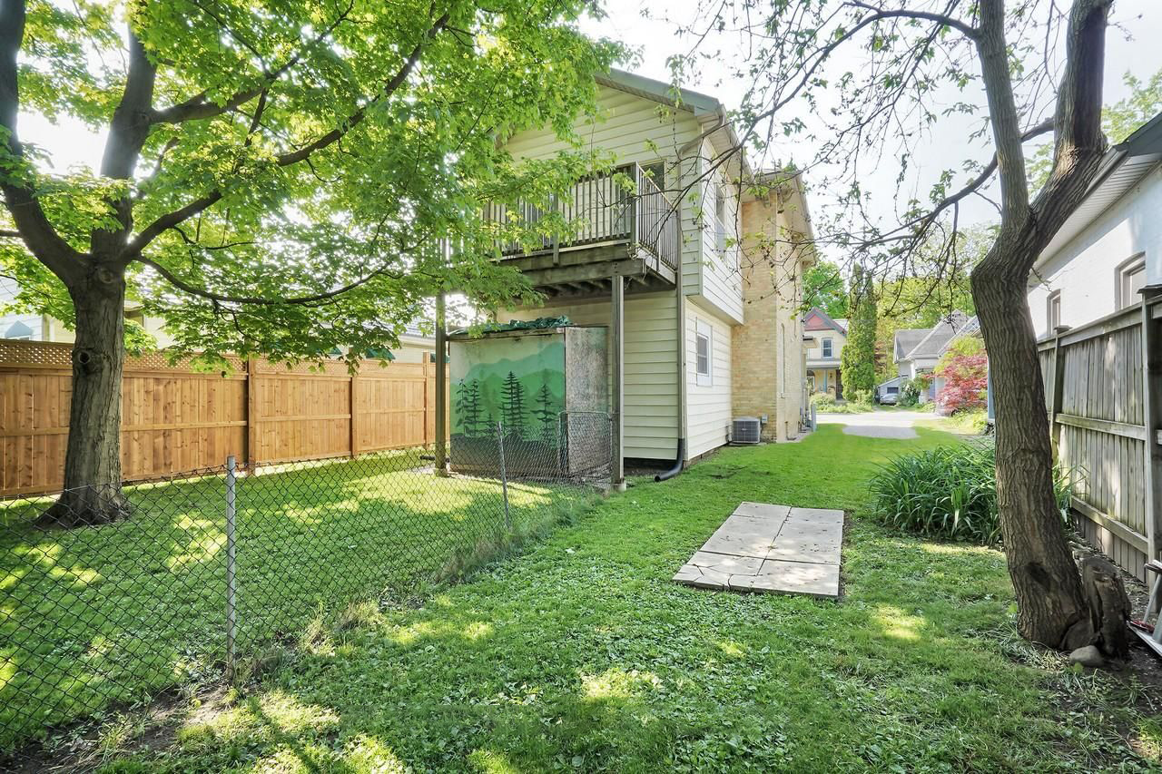 Upper unit backyard view
