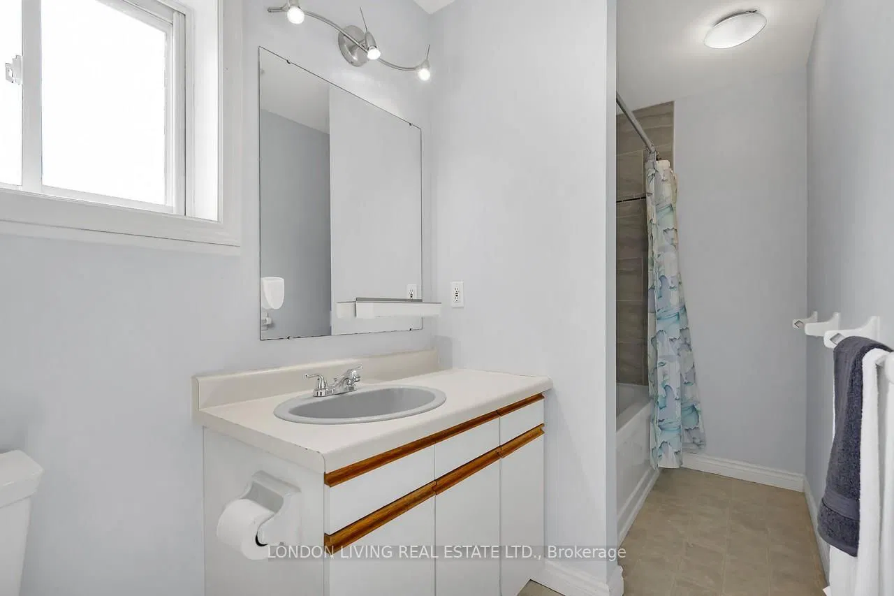 Upper unit bathroom